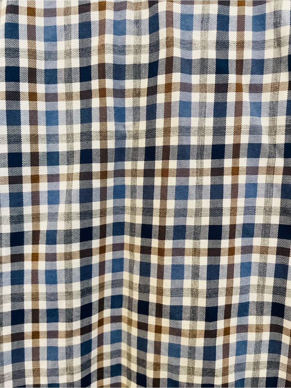 Lincs DC & co Blue and White Plaid Button-Down Shirt - Picture 9 of 10